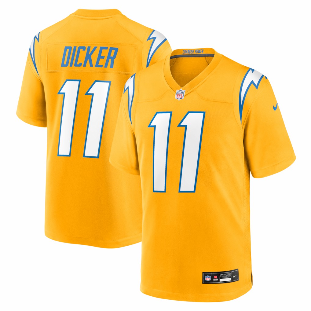 Cameron Dicker Los Angeles Chargers Alternate Game Jersey Gold - Nike