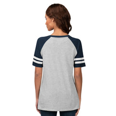 Detroit Tigers G-III 4Her by Carl Banks Women's Goal Line Raglan V-Neck T-Shirt Sale