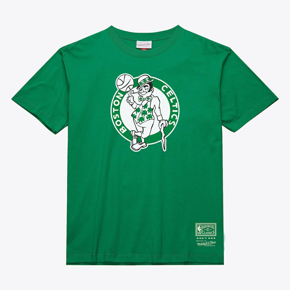 Mitchell & Ness - Boston Celtics Unisex Hardwood Classics Arch T-Shirt - Kelly Green