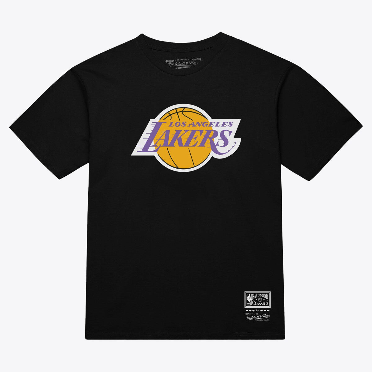Mitchell & Ness - Los Angeles Lakers Unisex Hardwood Classics Arch T-Shirt - Black