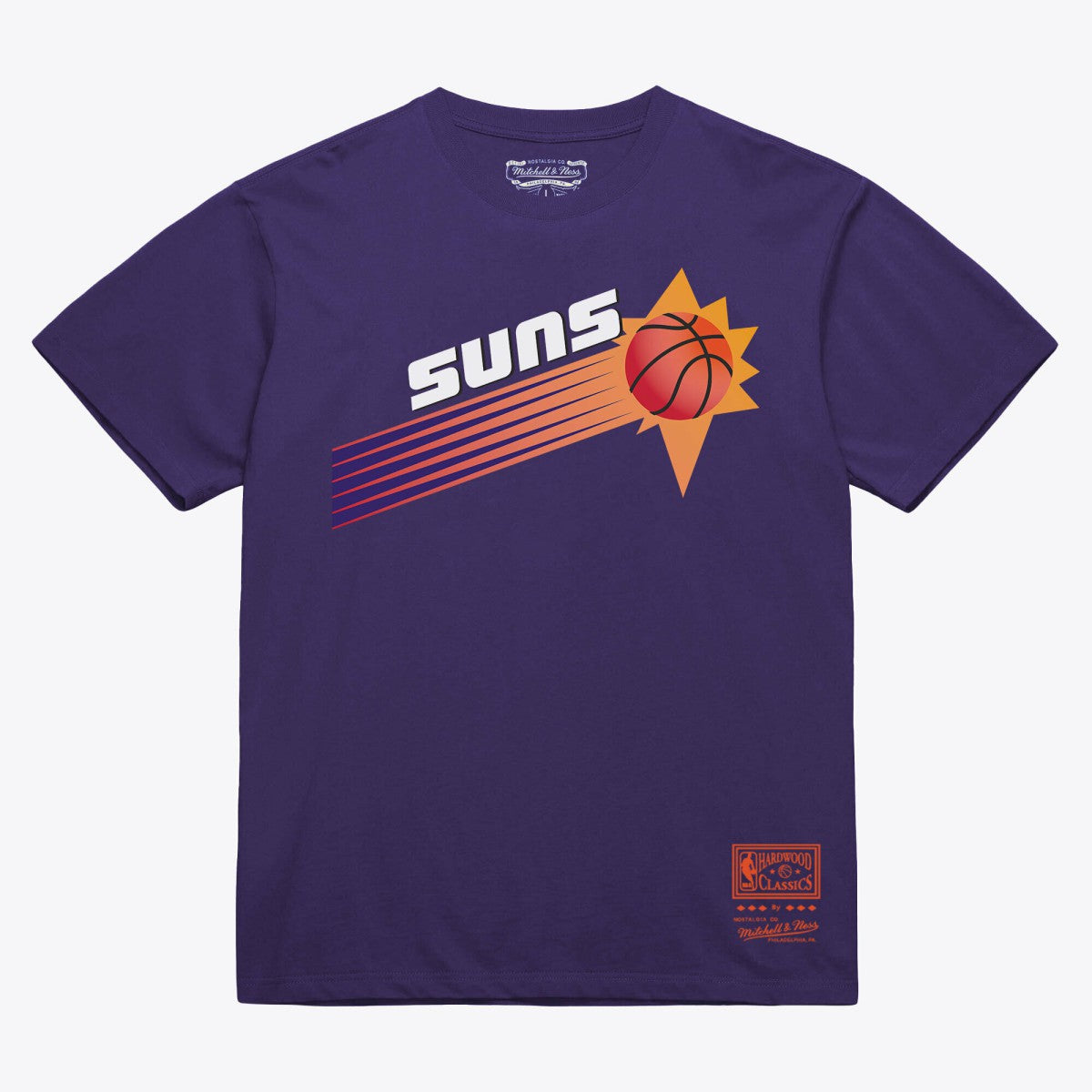 Mitchell & Ness - Phoenix Suns Unisex Hardwood Classics Arch T-Shirt - Purple