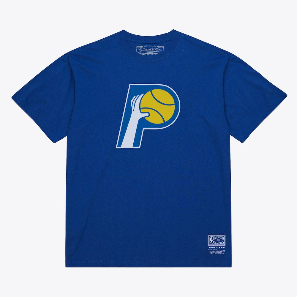 Mitchell & Ness - Indiana Pacers Unisex Hardwood Classics Arch T-Shirt - Royal