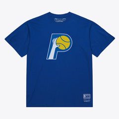 Mitchell & Ness - Indiana Pacers Unisex Hardwood Classics Arch T-Shirt - Royal