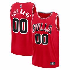 Fanatics - Chicago Bulls Youth Fastbreak Custom Jersey - Icon Editi- Red