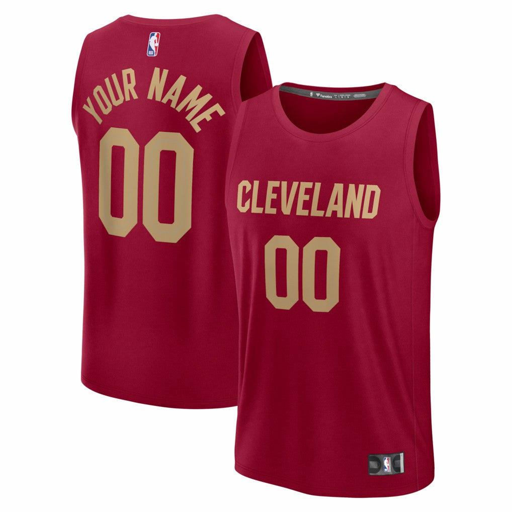 Fanatics - Cleveland Cavaliers Youth Fastbreak Custom Jersey - Icon Editi- Red