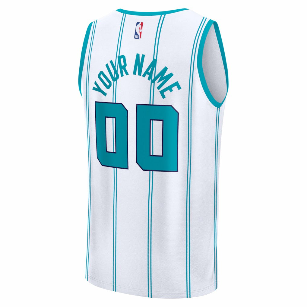 Fanatics - Charlotte Hornets Fastbreak Custom Jersey - Association Edition - White