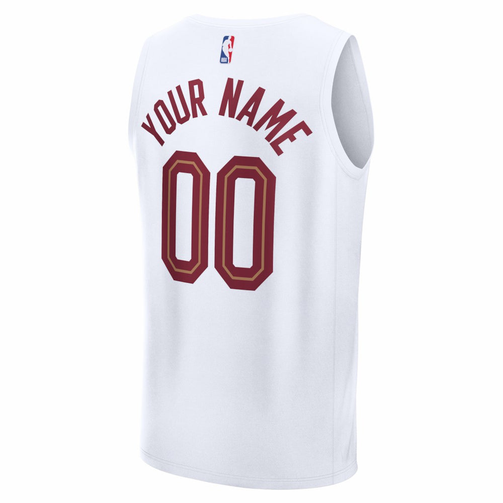 Fanatics - Cleveland Cavaliers Fastbreak Custom Jersey - Association Editi- White