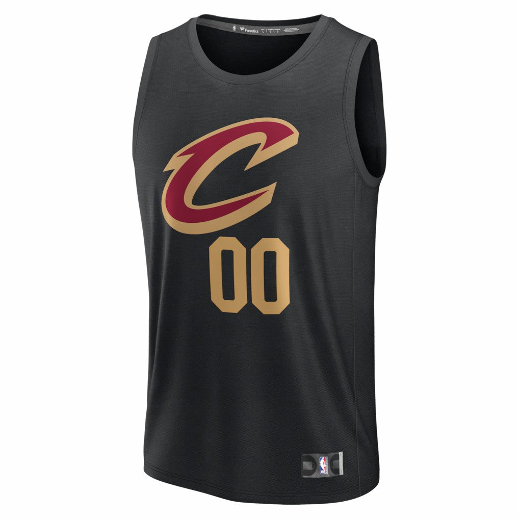 Fanatics - Cleveland Cavaliers Fastbreak Custom Jersey - Statement Editi- Black