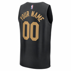 Fanatics - Cleveland Cavaliers Fastbreak Custom Jersey - Statement Editi- Black
