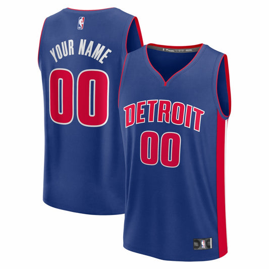 Detroit Pistons Youth Fastbreak Custom Jersey sale - Icon Editi- Blue | NBA Jerseys