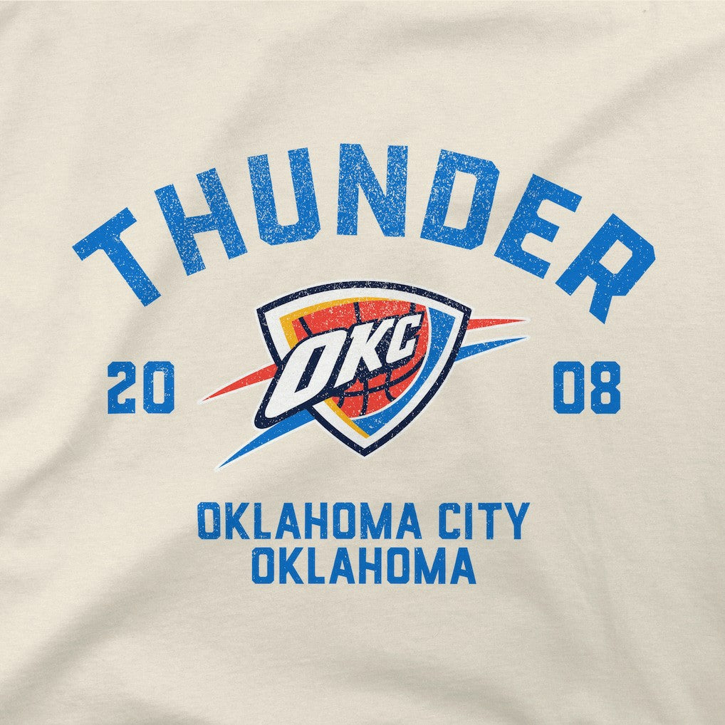 NBA - Oklahoma City Thunder Stadium Essentials Unisex Get Back Vintage T-Shirt - White