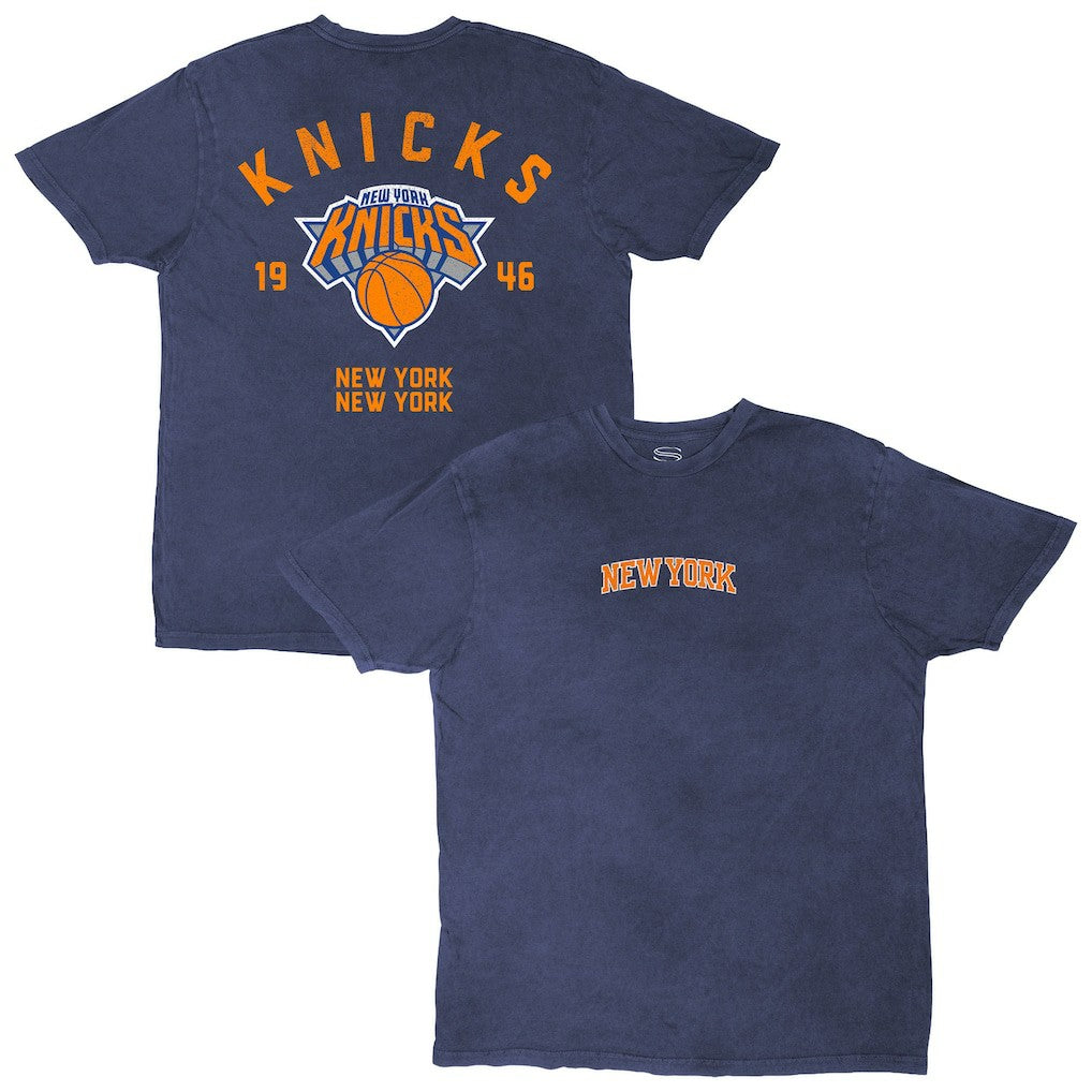 NBA - New York Knicks Stadium Essentials Unisex Get Back Vintage T-Shirt - Blue
