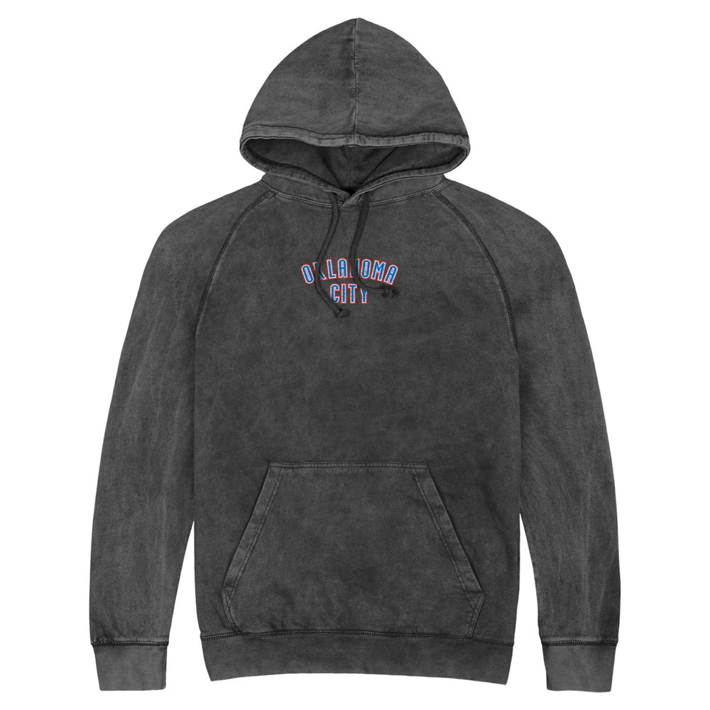 NBA - Oklahoma City Thunder Stadium Essentials Unisex Get Back Vintage Raglan Hoodie - Black