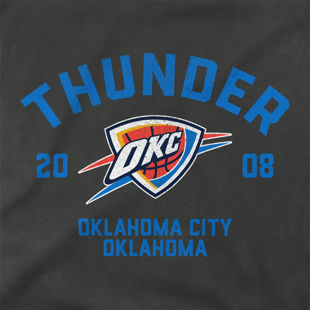NBA - Oklahoma City Thunder Stadium Essentials Unisex Get Back Vintage Raglan Hoodie - Black