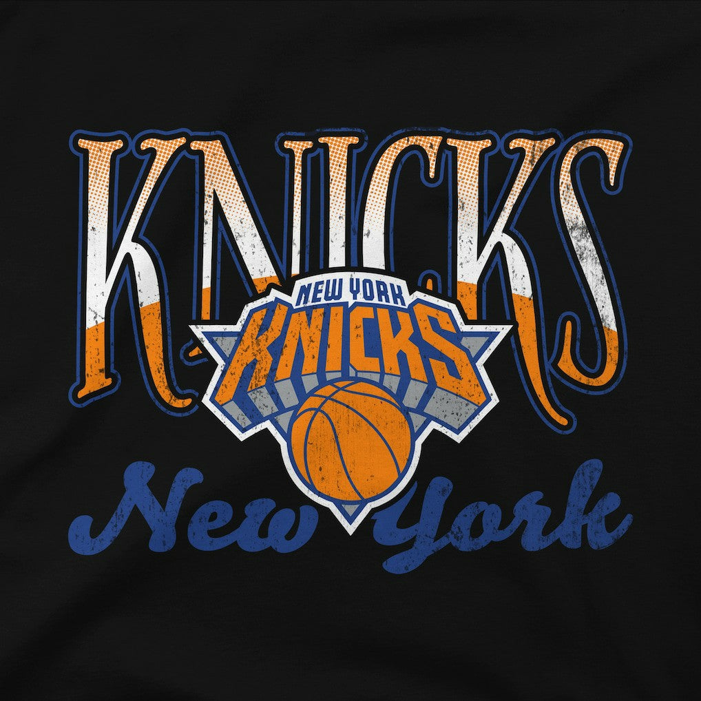 NBA - New York Knicks Stadium Essentials Unisex Sky High Fleece Sweatshirt - Black