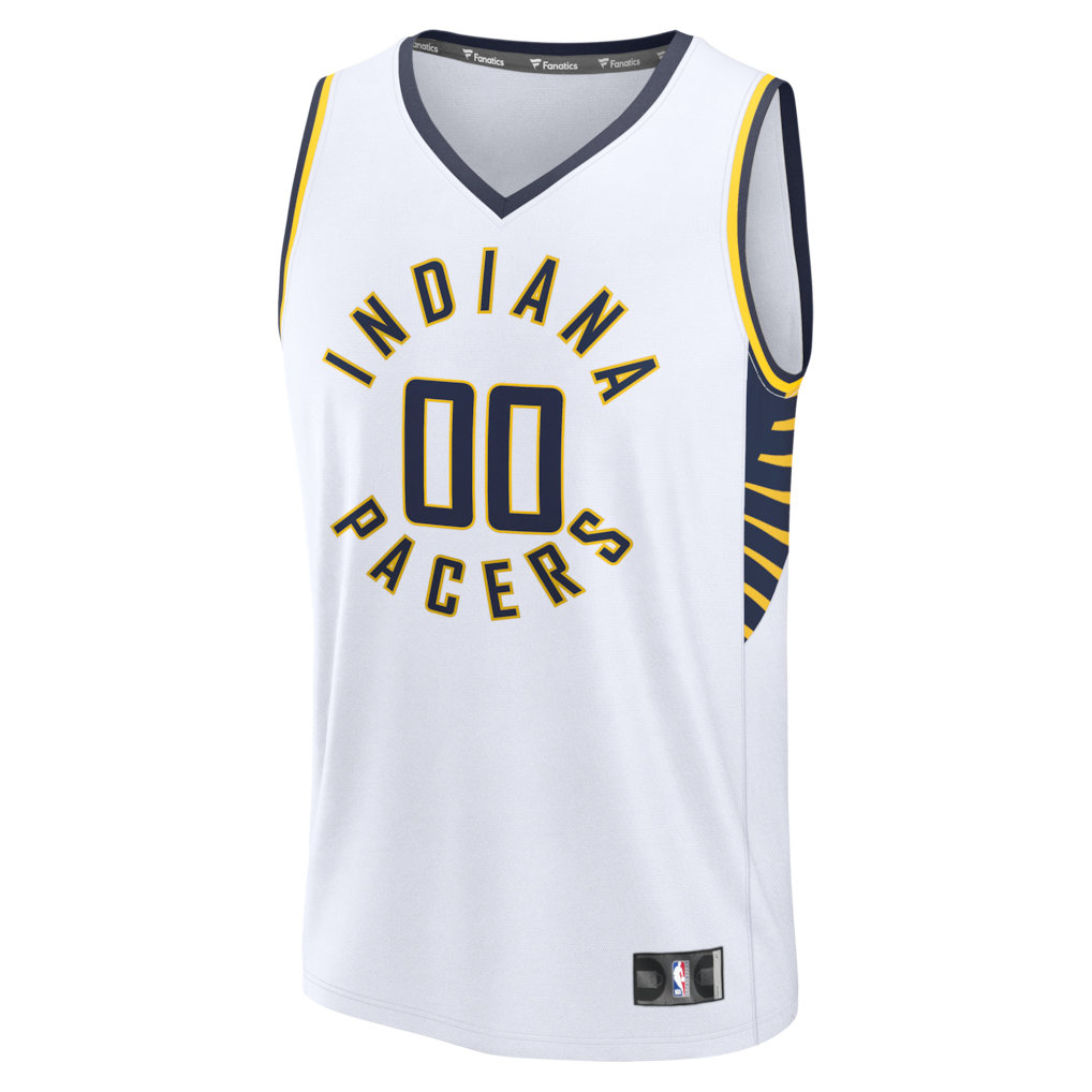 Indiana Pacers Fanatics Fast Break Custom Jersey - Icon Edition - White | NBA Jerseys