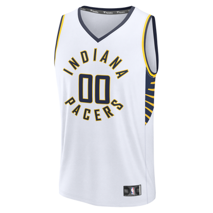 Indiana Pacers Fanatics Fast Break Custom Jersey - Icon Edition - White | NBA Jerseys