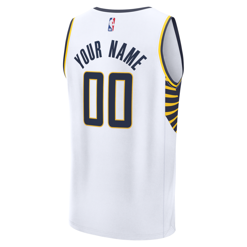 Indiana Pacers Fanatics Fast Break Custom Jersey - Icon Edition - White | NBA Jerseys