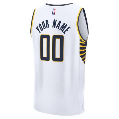 Indiana Pacers Fanatics Fast Break Custom Jersey - Icon Edition - White | NBA Jerseys