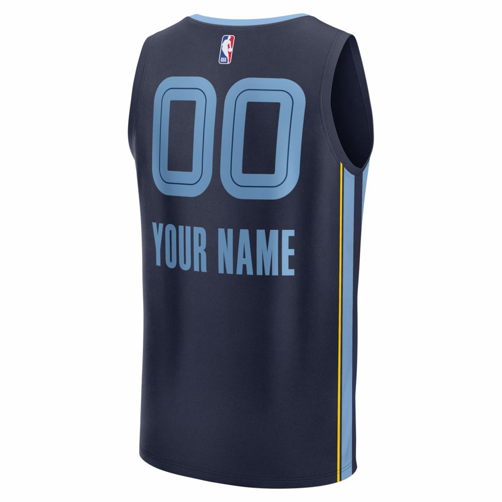 Fanatics - Memphis Grizzlies Youth Fastbreak Custom Jersey - Icon Edition - Navy