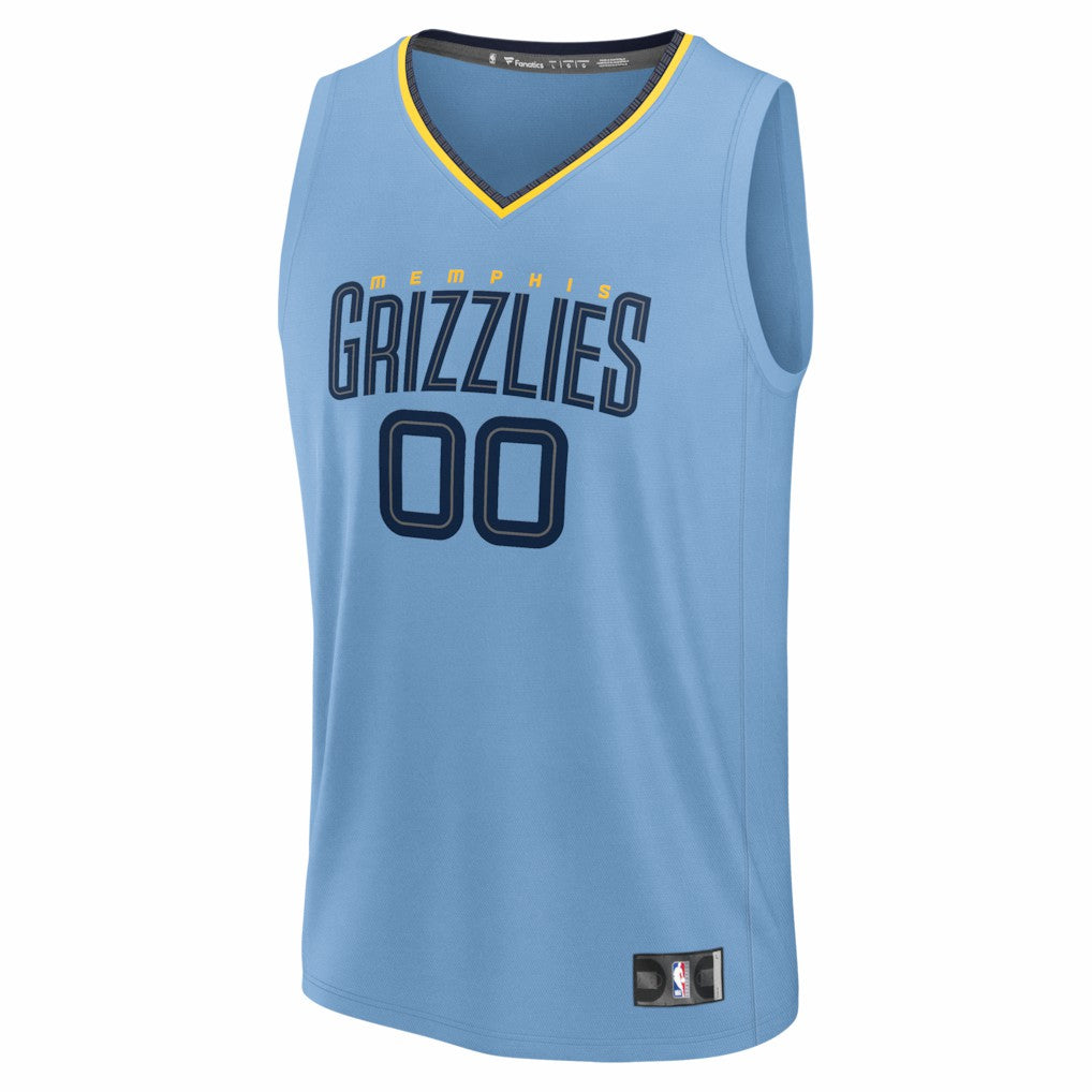 Fanatics - Memphis Grizzlies Youth Fastbreak Custom Jersey - Statement Edition - Light Blue