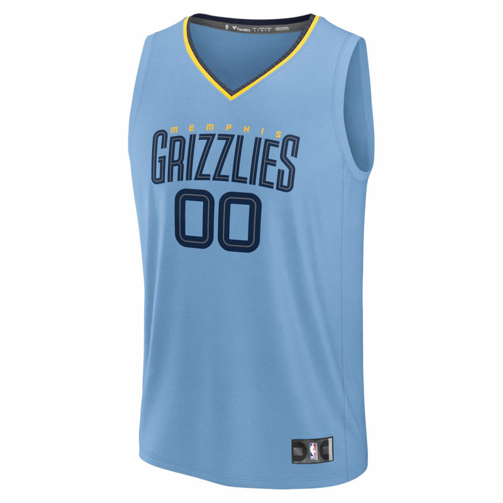 Fanatics - Memphis Grizzlies Youth Fastbreak Custom Jersey - Statement Edition - Light Blue
