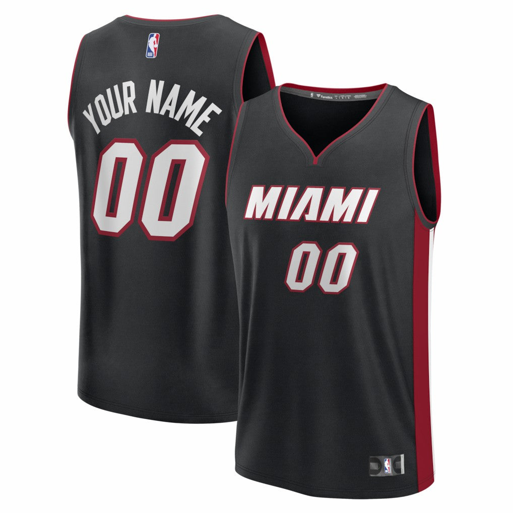 Miami Heat Fastbreak Custom Jersey - Icon Edition - Black | NBA Jerseys