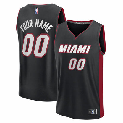Miami Heat Fastbreak Custom Jersey - Icon Edition - Black | NBA Jerseys