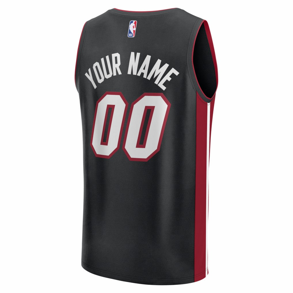 Miami Heat Fastbreak Custom Jersey - Icon Edition - Black | NBA Jerseys