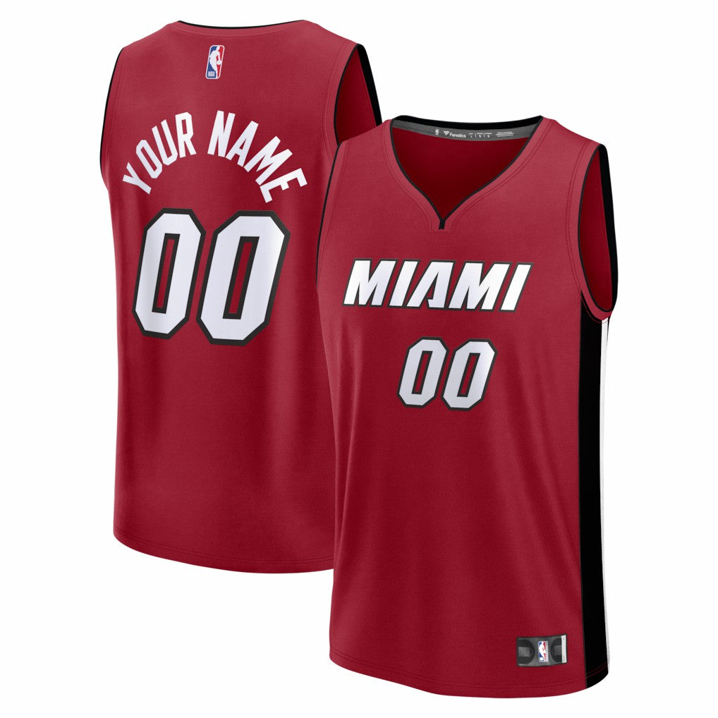 Miami Heat Fastbreak Custom Jersey - Statement Edition - Red | NBA Jerseys