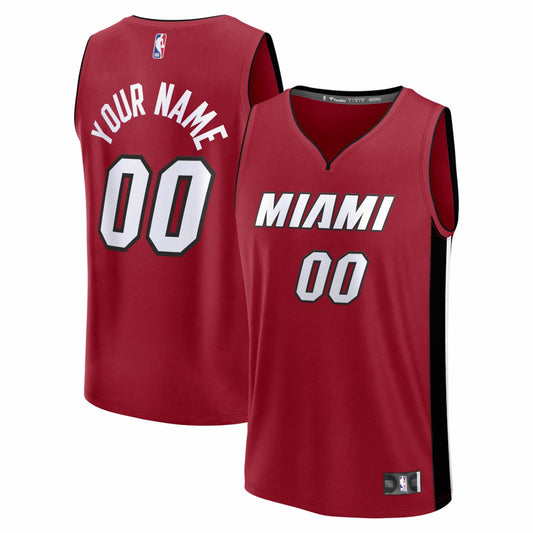 Miami Heat Fastbreak Custom Jersey - Statement Edition - Red | NBA Jerseys