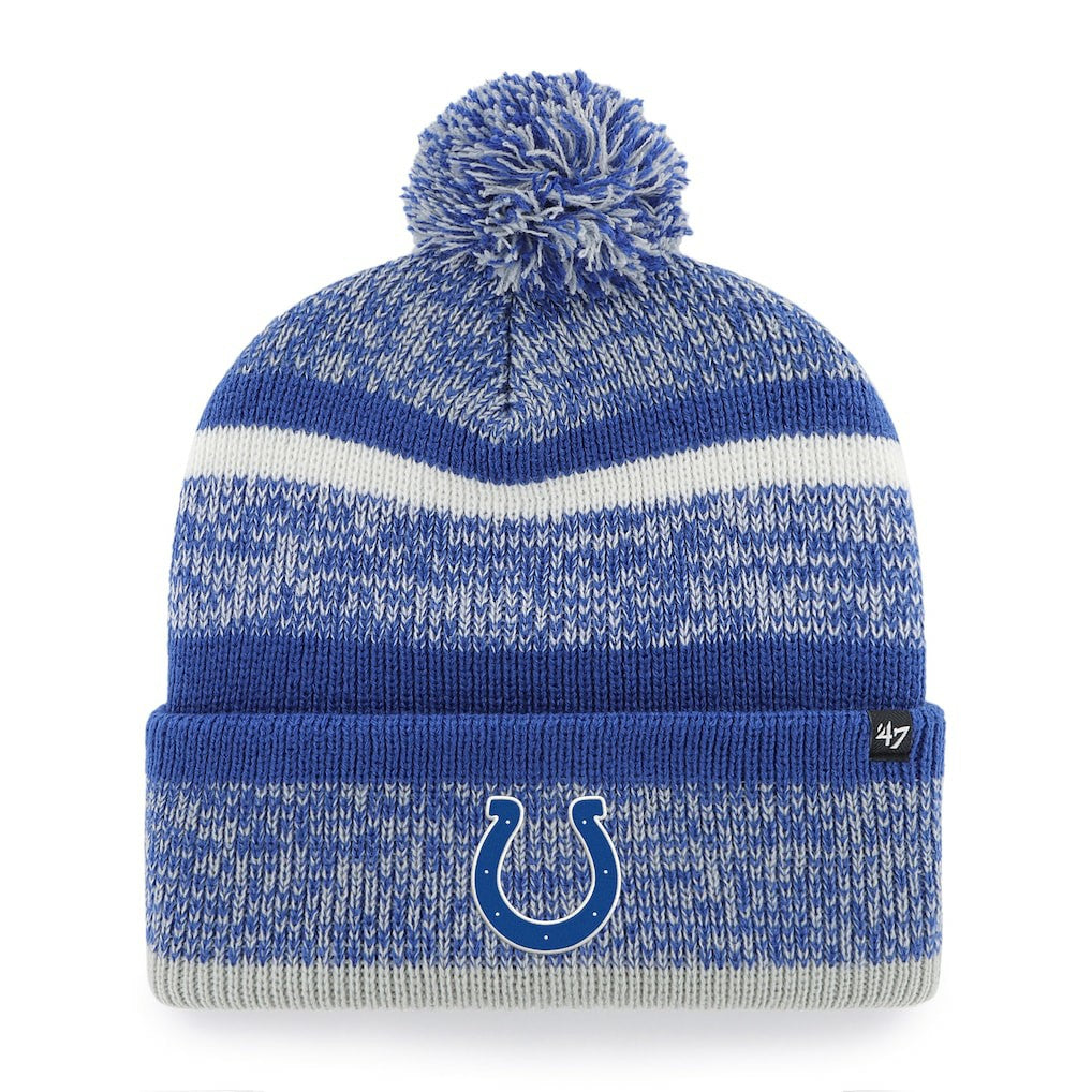 Indianapolis Colts '47 Northward Cuffed Knit Hat with Pom Royal - 47 brand
