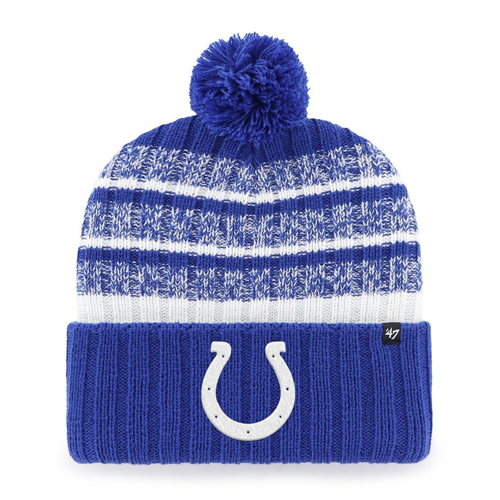 Indianapolis Colts '47 Tavern Cuffed Knit Hat with Pom Royal/White - 47 brand