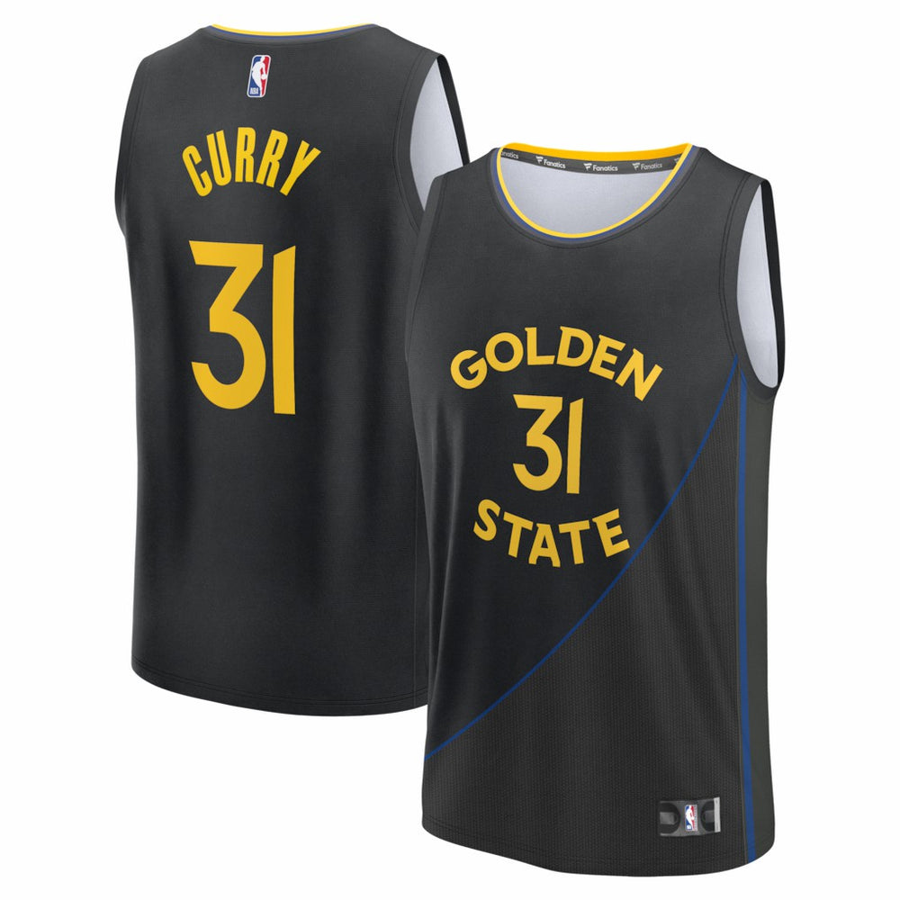 Fanatics - Seth Curry Golden State Warriors Fast Break Replica Player Jersey - Statement Editi- Black