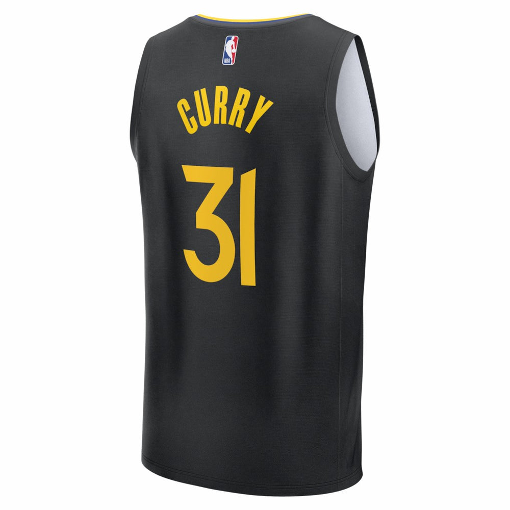 Fanatics - Seth Curry Golden State Warriors Fast Break Replica Player Jersey - Statement Editi- Black