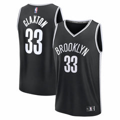 Fanatics - Nic Claxton Brooklyn Nets Fast Break Replica Jersey - Black - Icon Edition