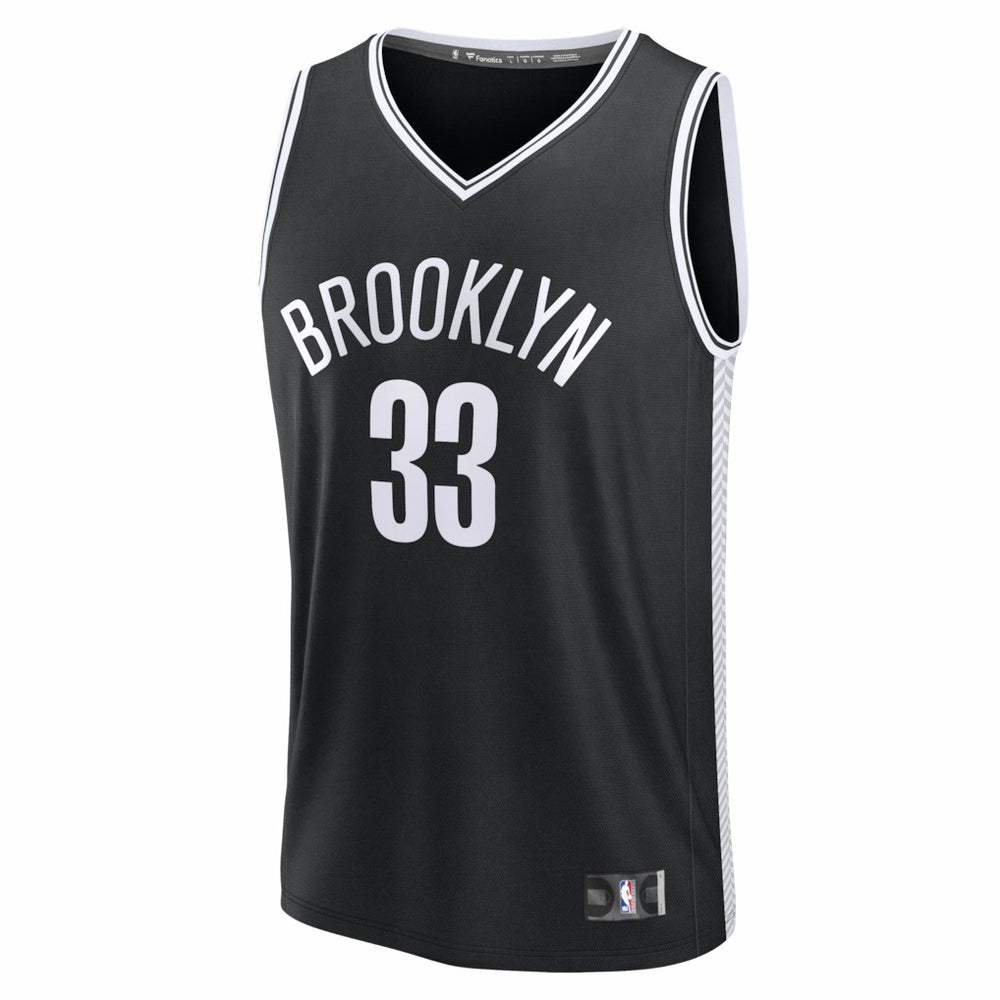 Fanatics - Nic Claxton Brooklyn Nets Fast Break Replica Jersey - Black - Icon Edition