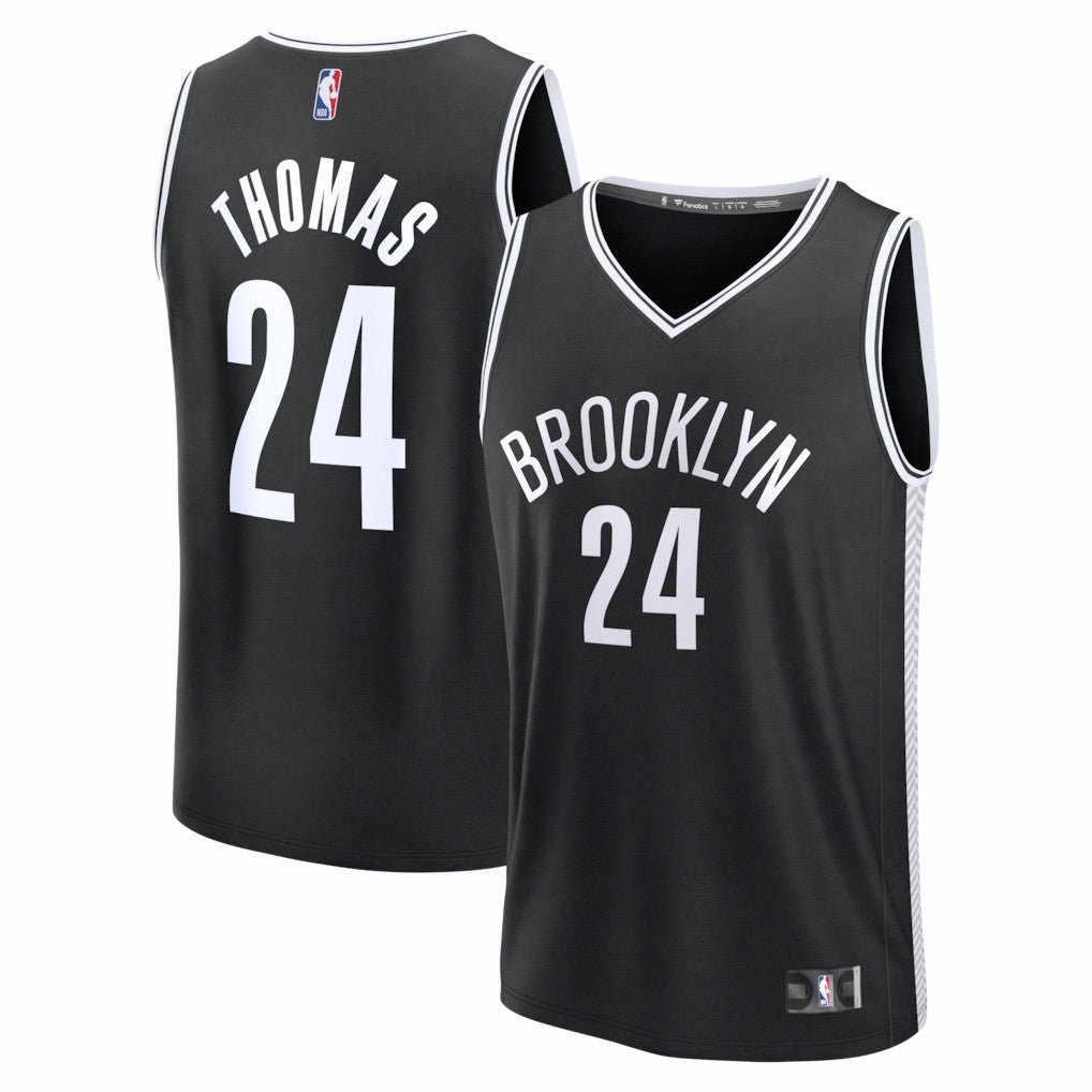 Fanatics - Cam Thomas Brooklyn Nets Fast Break Replica Jersey - Black - Icon Edition