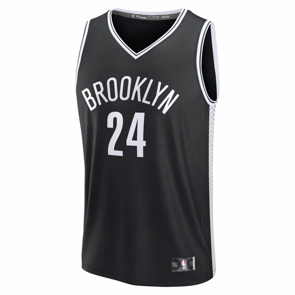 Fanatics - Cam Thomas Brooklyn Nets Fast Break Replica Jersey - Black - Icon Edition