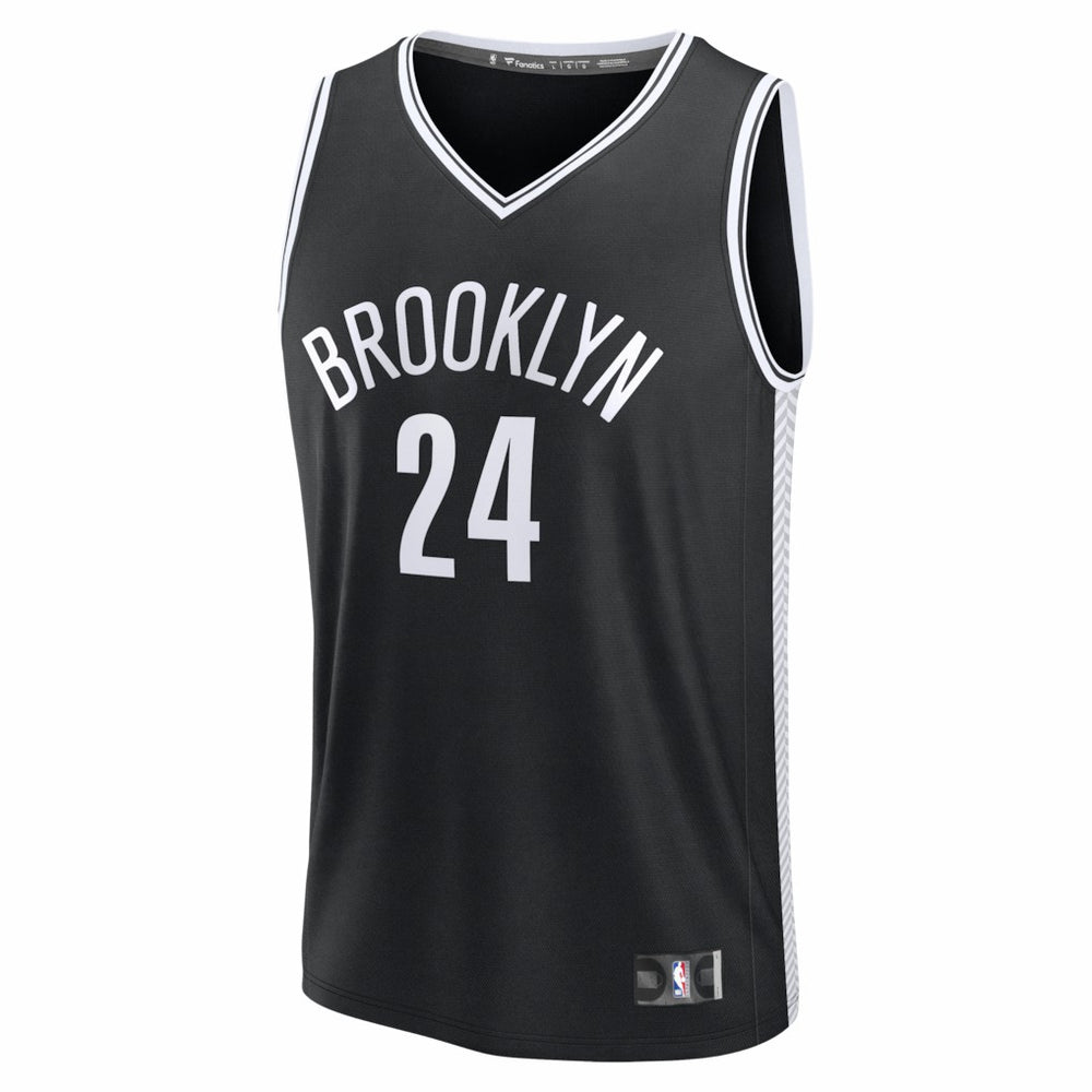 Fanatics - Cam Thomas Brooklyn Nets Fast Break Replica Jersey - Black - Icon Edition