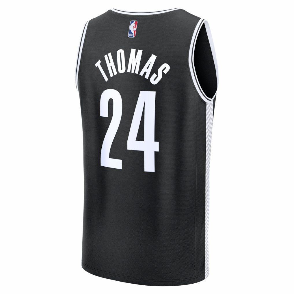 Fanatics - Cam Thomas Brooklyn Nets Fast Break Replica Jersey - Black - Icon Edition