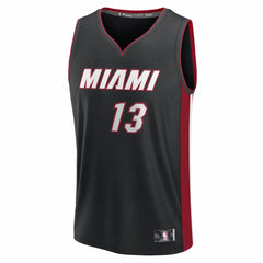 Fanatics - Bam Adebayo Miami Heat Fast Break Replica Jersey - Black - Icon Edition