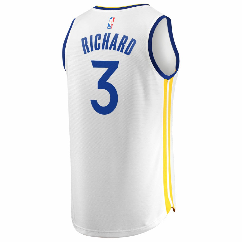 Fanatics - Will Richard Golden State Warriors Fast Break Replica Jersey - White - Association Edition