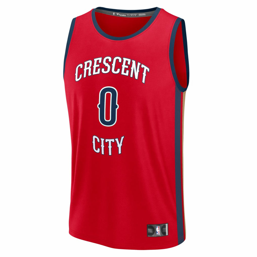 Fanatics - Jeremiah Fears New Orleans Pelicans Fast Break Replica Player Jersey - Statement Edition - Red