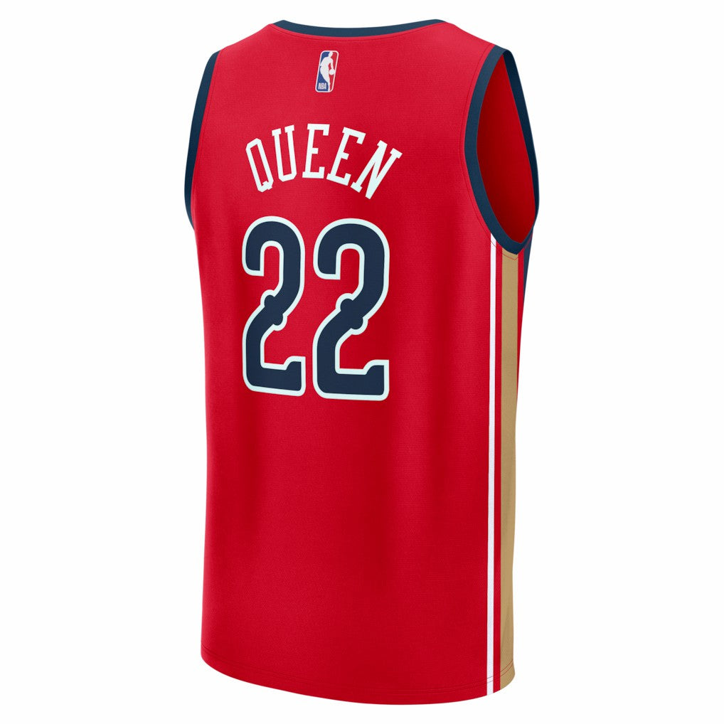 Fanatics - Derik Queen New Orleans Pelicans Fast Break Replica Player Jersey - Statement Edition - Red