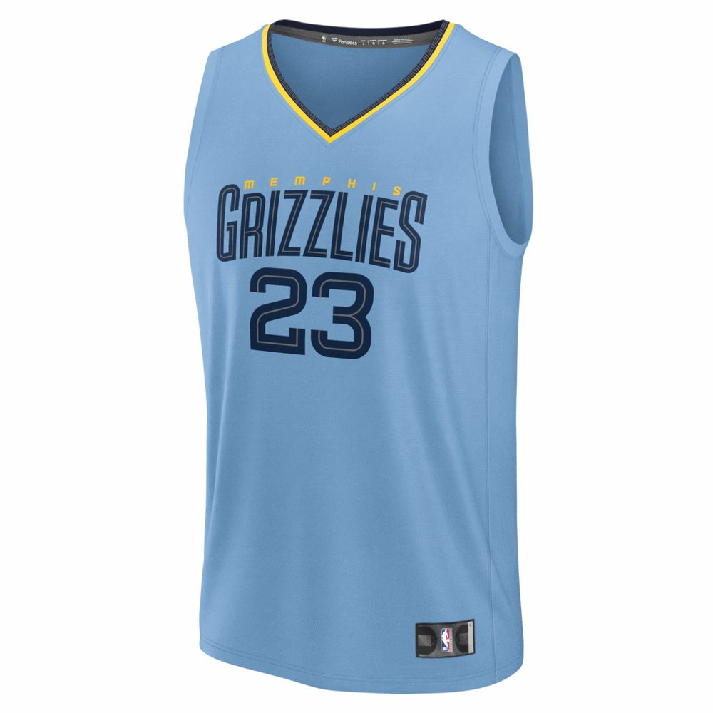 Fanatics - Cedric Coward Memphis Grizzlies Fast Break Replica Player Jersey - Statement Edition - Light Blue