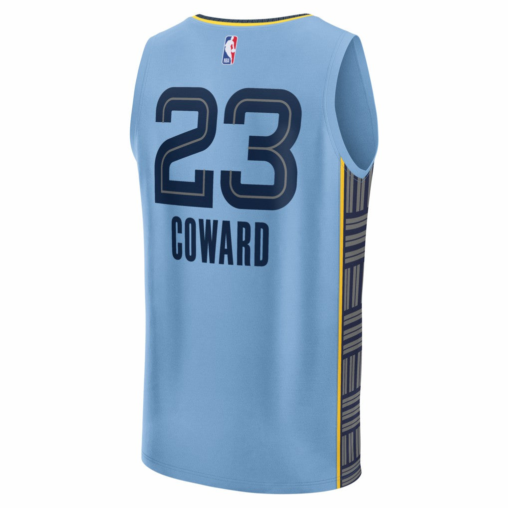 Cedric Coward Memphis Grizzlies Fast Break Replica Player Jersey - Statement Edition - Light Blue | NBA Jerseys