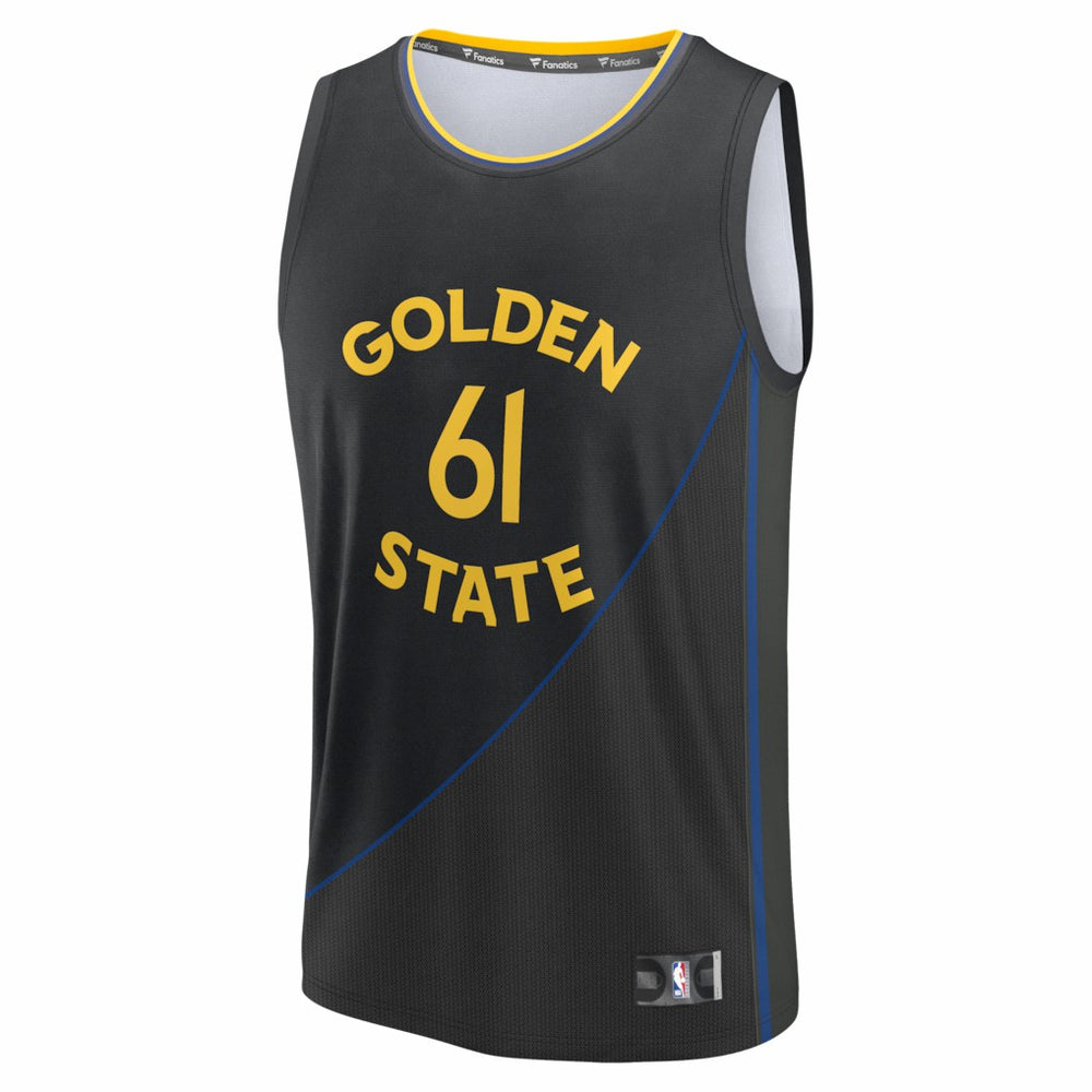 Fanatics - Pat Spencer Golden State Warriors Fast Break Replica Player Jersey - Statement Editi- Black
