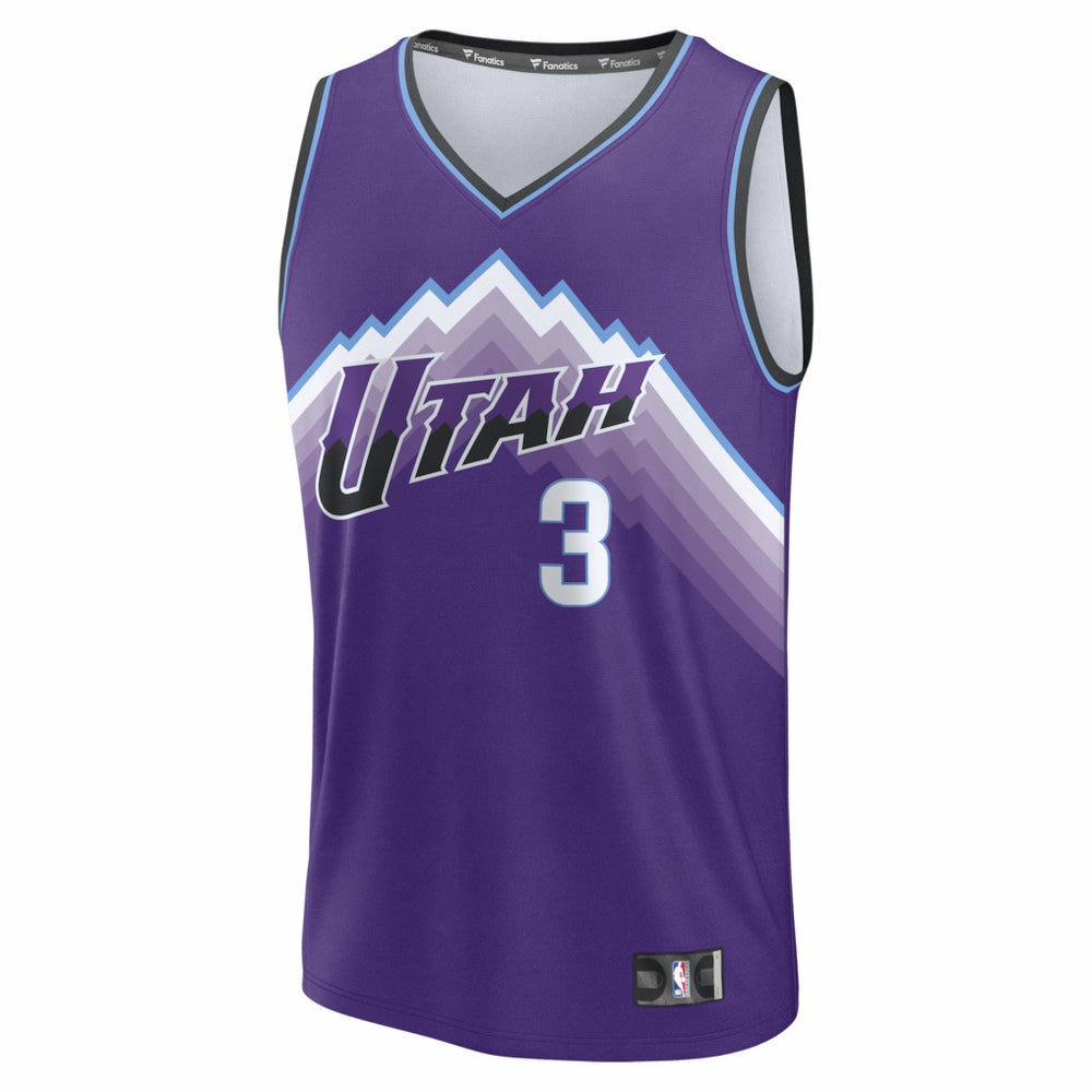 Fanatics - Keyonte George Utah Jazz Fast Break Replica Jersey - Purple - Icon Edition