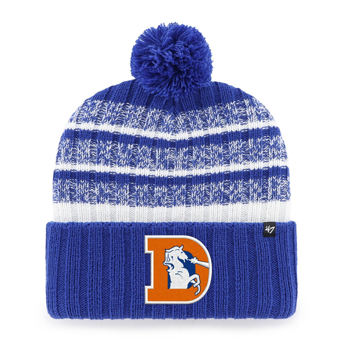 Denver Broncos '47 Tavern Cuffed Knit Hat with Pom Royal - 47 brand